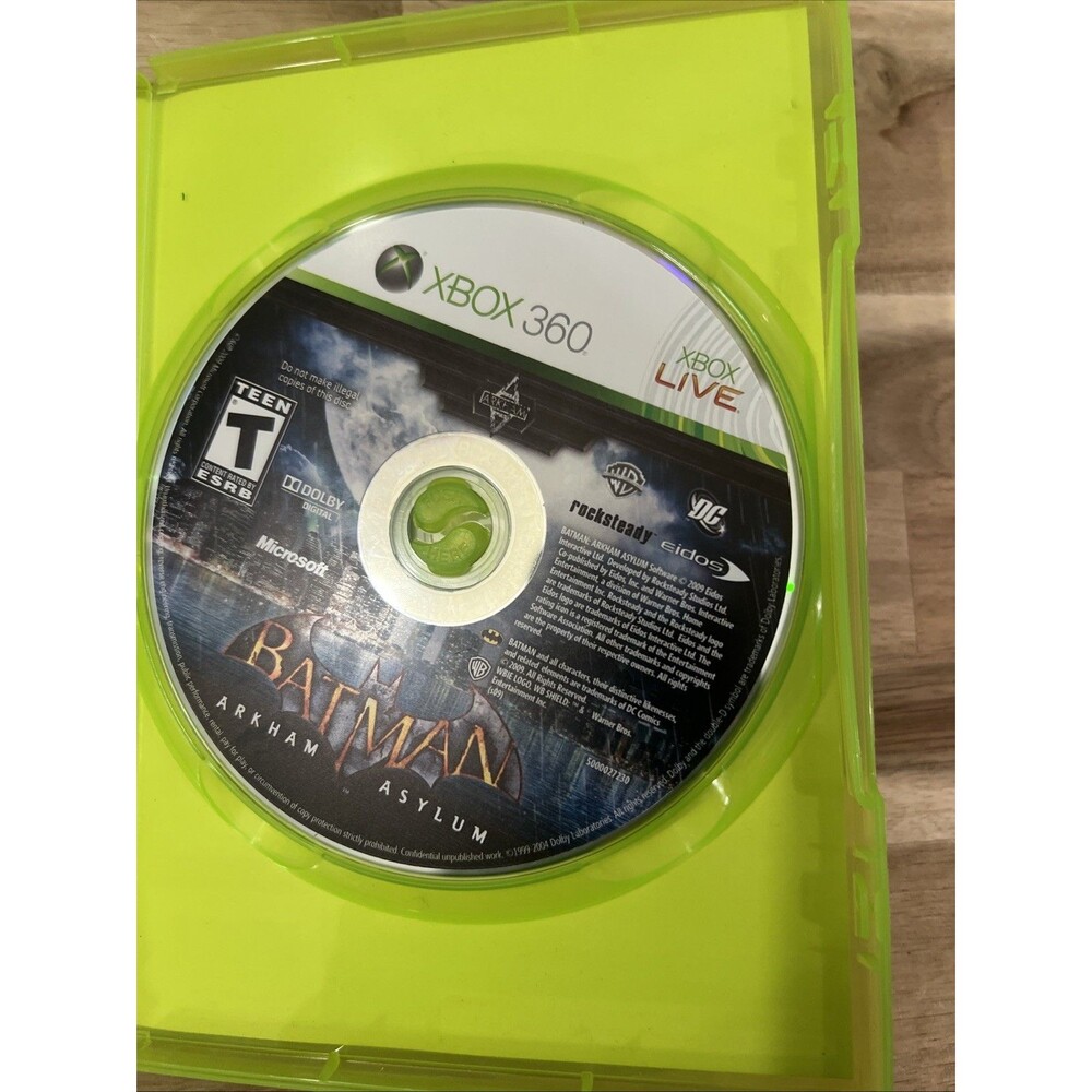 Batman Arkham Asylum - Gamestop‎ Edition (Microsoft XBOX 360, 2009) Complete CIB - Picture 5 of 6